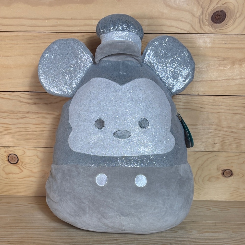 Net Disney‎ Silver and Gray Steamboat Willie Squishmallow Plush